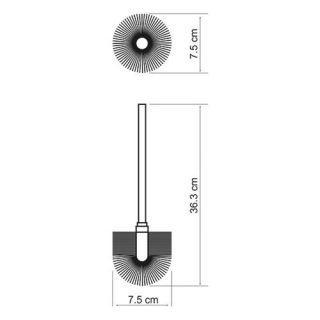 Wasserkraft K-027 Щетка для унитаза запасная